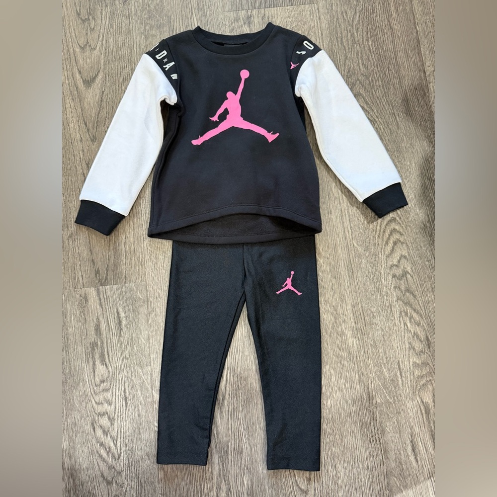 Jordan Black and Pink Kids' Set